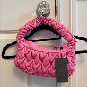 Street Level Vibrant Pink Quilted Bag